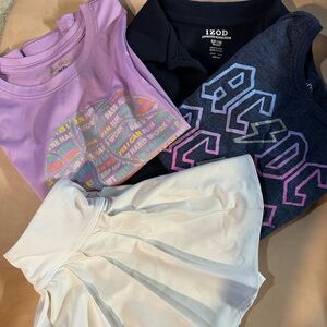 Kids' 3 Top & 1 Tennis Skirt Bundle